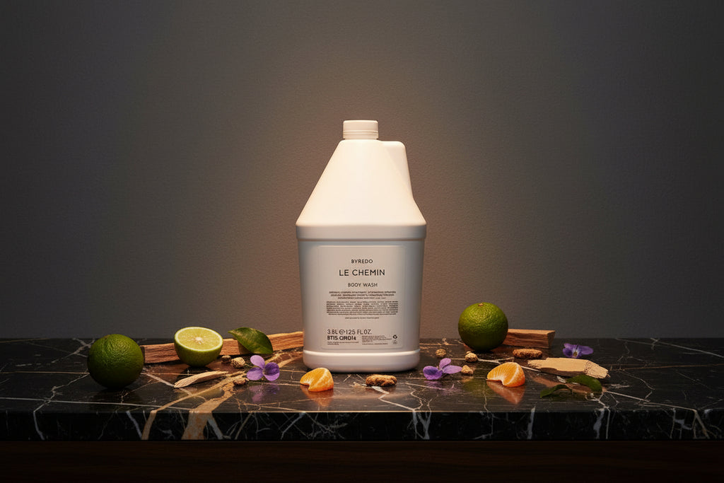 Byredo Le Chemin Body Wash for STR, Luxury yachts, executive housing, Bed & Breakfasts, tour busses, Luxury Rv's Private Jets, Tiny Homes 