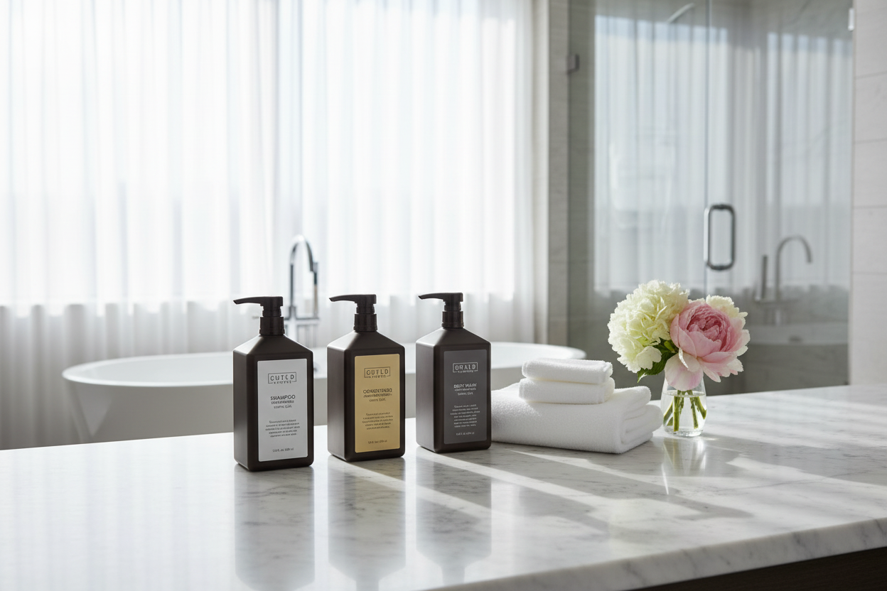 Guild+Pepper Bath Essentials — Warm Oak Shampoo Conditioner & Body Wash