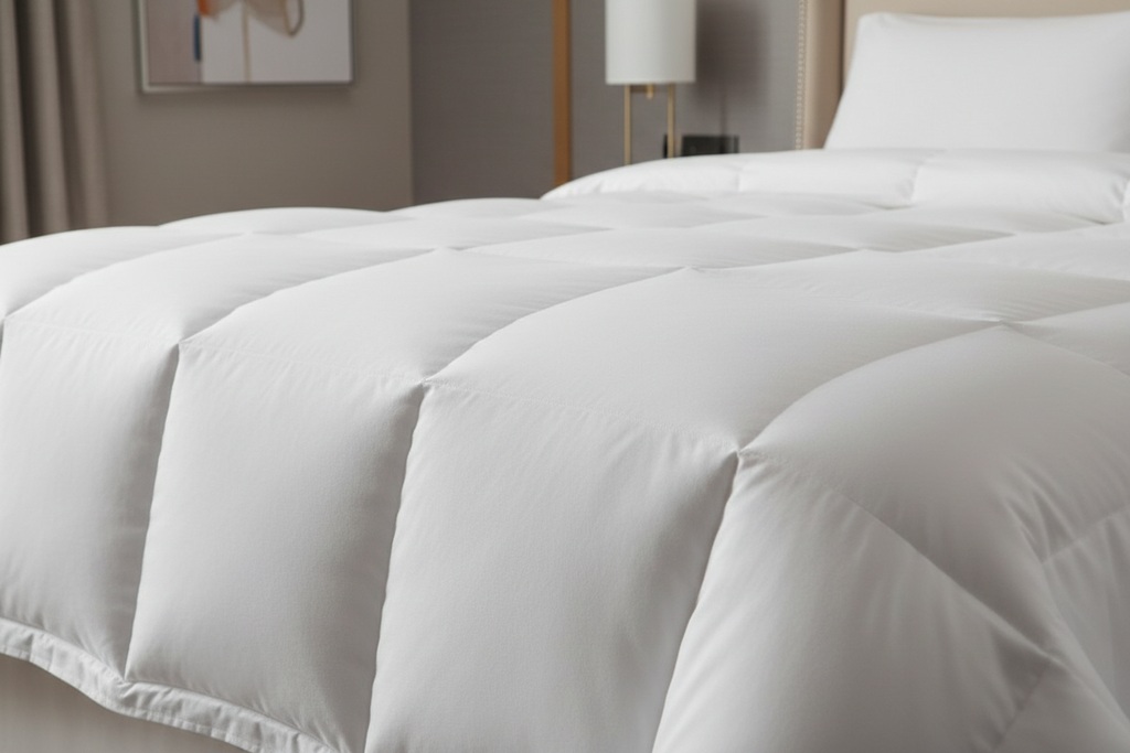 Duvet quilting detail