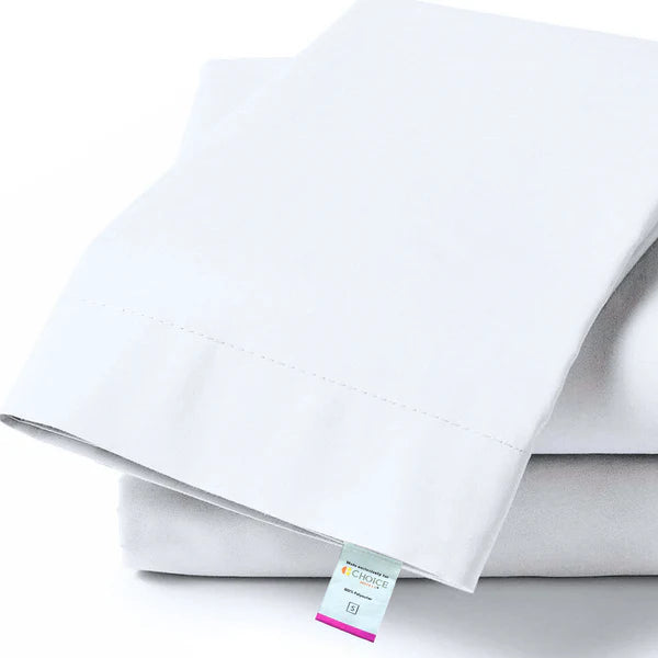 Eclipse Collection microfiber white pillowcases crisp hotel finish