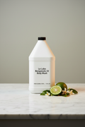Le Labo Bergamote 22 1 gallon body wash professional refill on marble vanity for luxury STR Airbnb superyacht private aviation and executive suite amenity supply