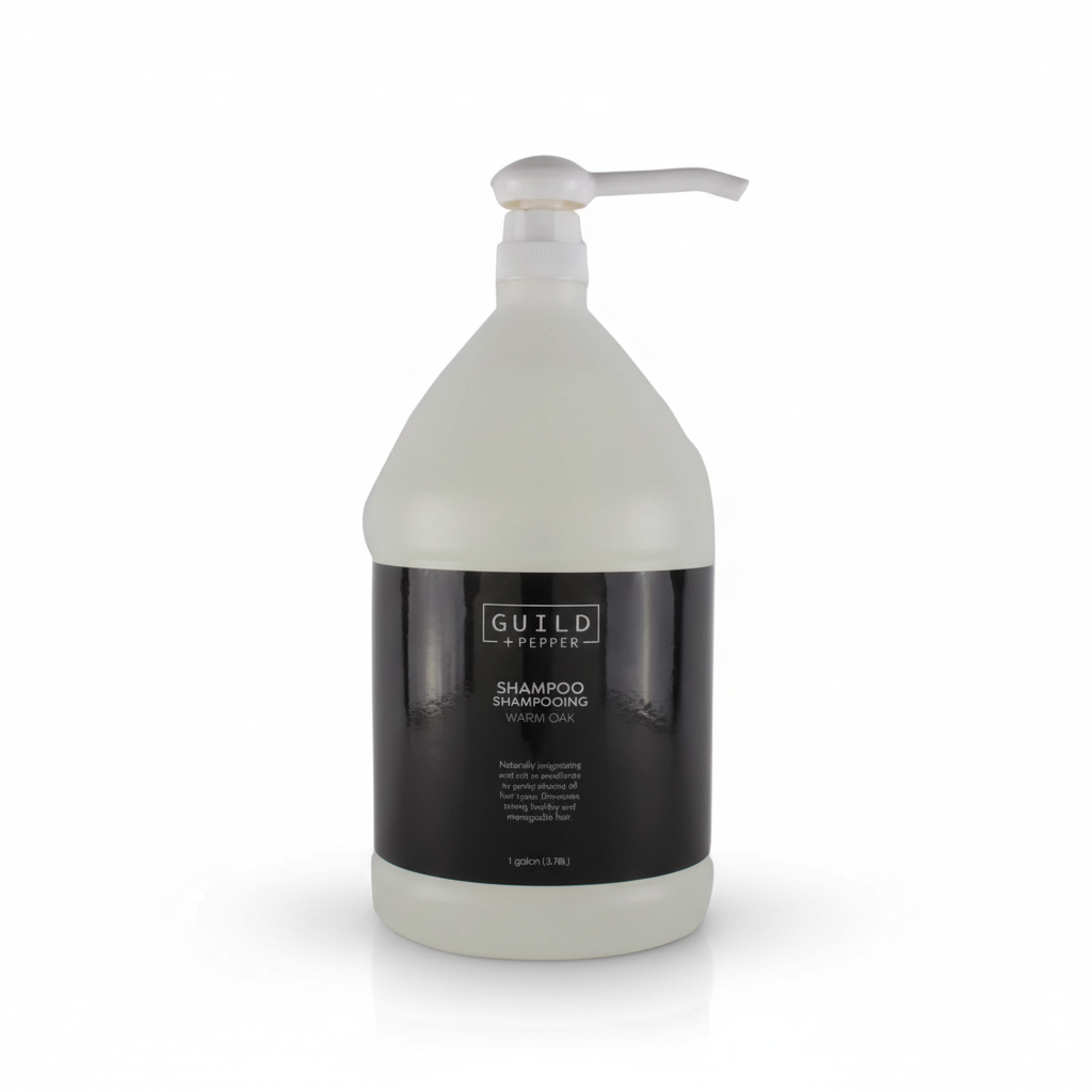 Guild+Pepper Warm Oak Shampoo clean studio shot