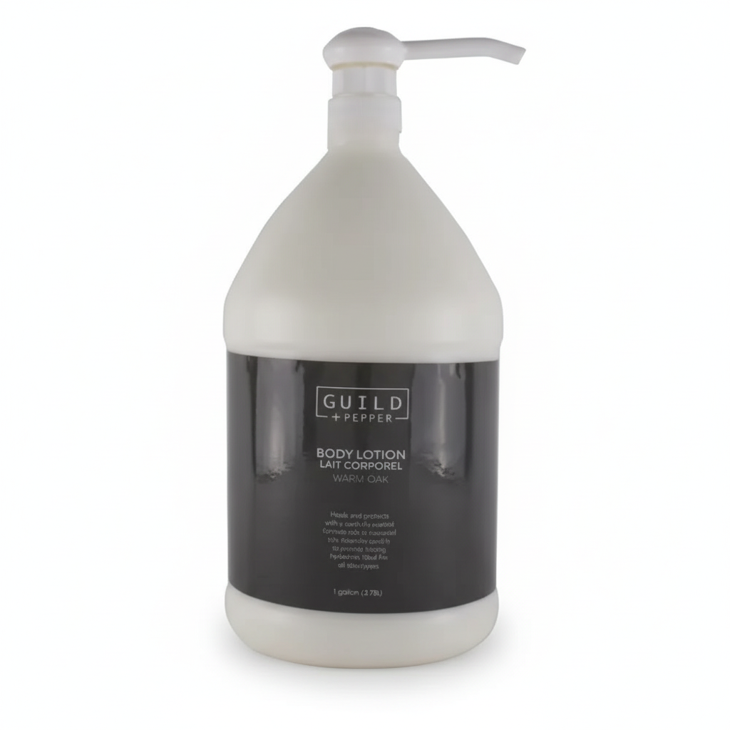 Guild+Pepper Warm Oak Body Lotion clean studio shot