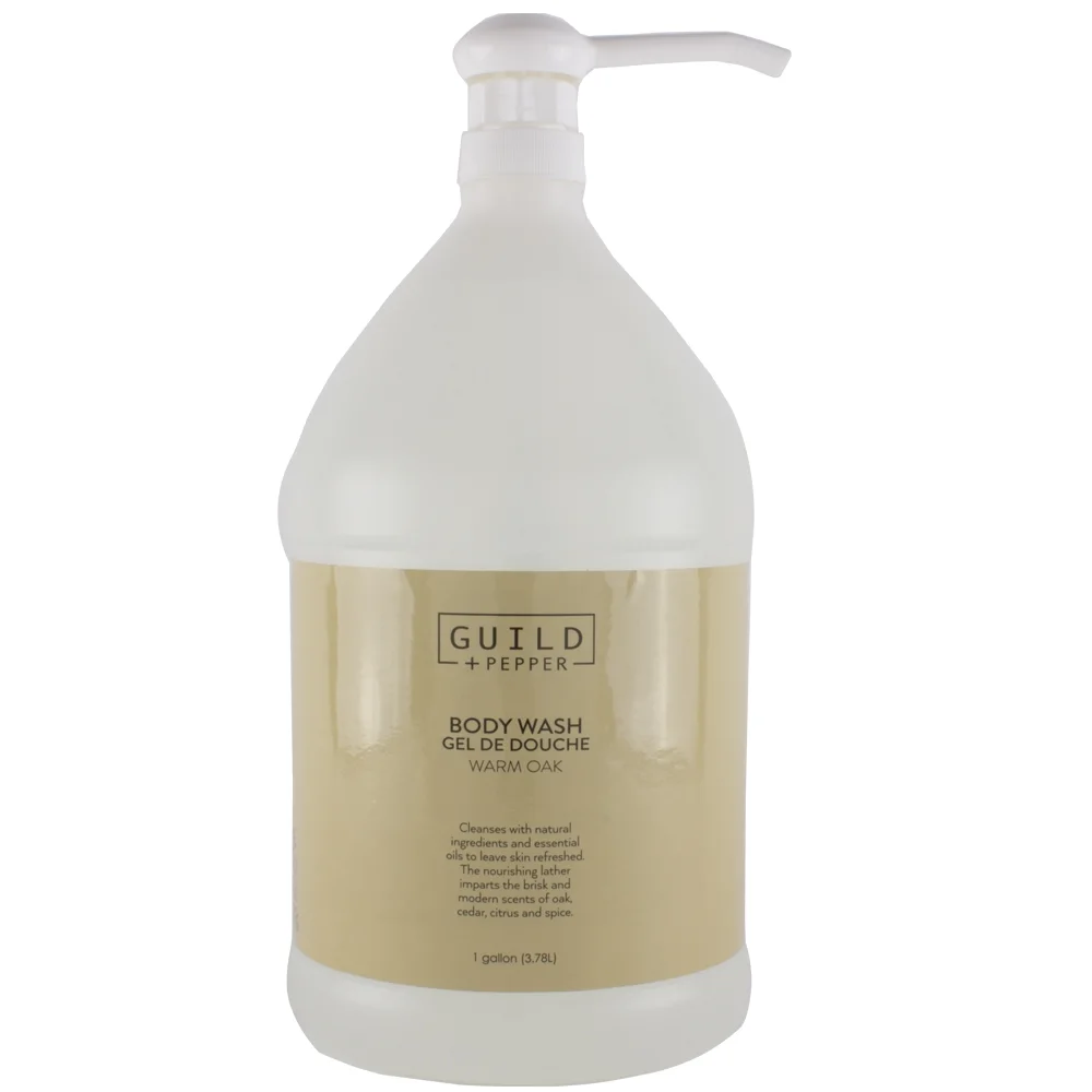 Guild+Pepper Warm Oak Body Wash — 1 Gallon Refill