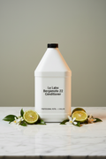 Le Labo Bergamote 22 1 gallon conditioner professional refill on marble vanity for luxury STR Airbnb superyacht private aviation and executive suite amenity supply