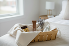Sahajan Luxury Lip Care Set of 10 inside a luxury Airbnb short-term rental guest welcome basket