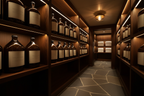 Le Labo Santal 33 gallon refill stocked in luxury hotel supply room