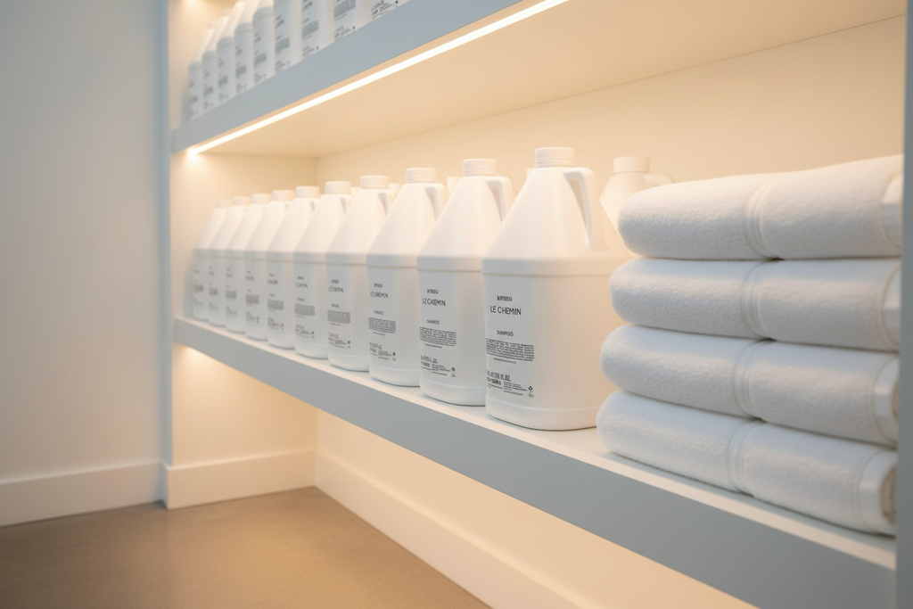 Shampoo Supply Shelf