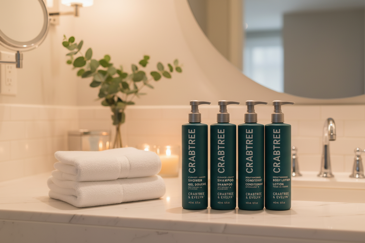 Crabtree & Evelyn Complete 4 piece  Hair & Body care set. 