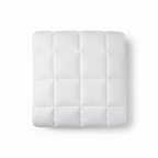 White duvet insert flat lay product shot