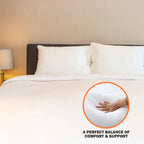 Wynrest Gel and cluster pillows made for Wyndham hotels, Air BNBs, private jets, luxury yachts, STR, Hospitality grade pillows, private resorts, large homes, Machine washable King and queen pillows.