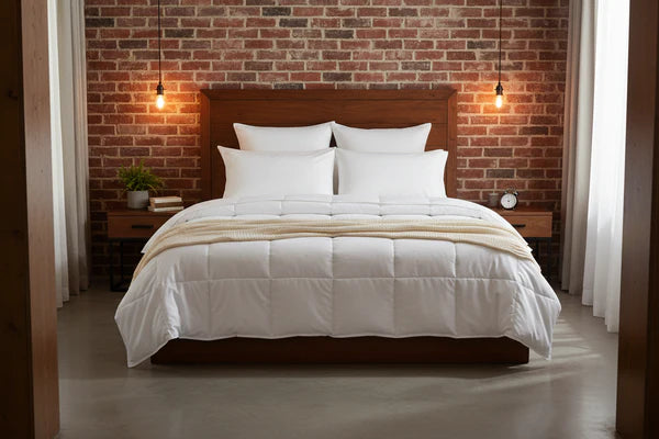 Wynrest Heavy weight warm Duvet King 105" x 88" | 61oz recycled fill | 220TC microfiber | Box quilted | Stain &amp; mildew resistant | Machine washable | Airbnb &amp; STR | Boutique hotels | Glamping | Wyndham specification